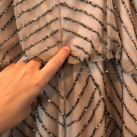 NWT | Adrianna Papell Art Deco Blouson Gown - Picture 9 of 10